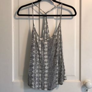 Black and white Aztec print tank top